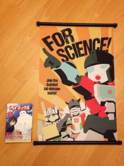 eikuuhyoart:  The wallscroll of the For Science print I did came