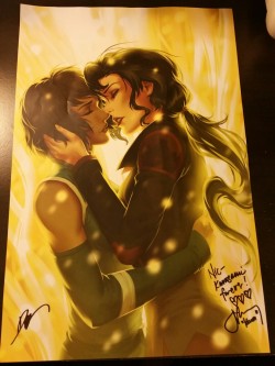 thatscomplex:  Korrasami print signed by Janet Varney at Emerald