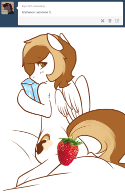 maccoffee:  Q: Strawberry with milk? oww  X3