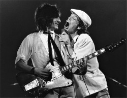prominentmen:    Ronnie Wood and Mick Jagger Palladium, NYC,