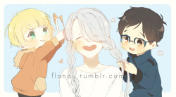 flanpu:They love victor’s hair