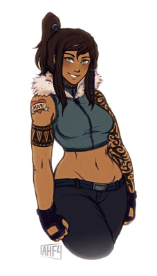 iahfy:modern korra I guess   mah strong love! <3 <3 <3