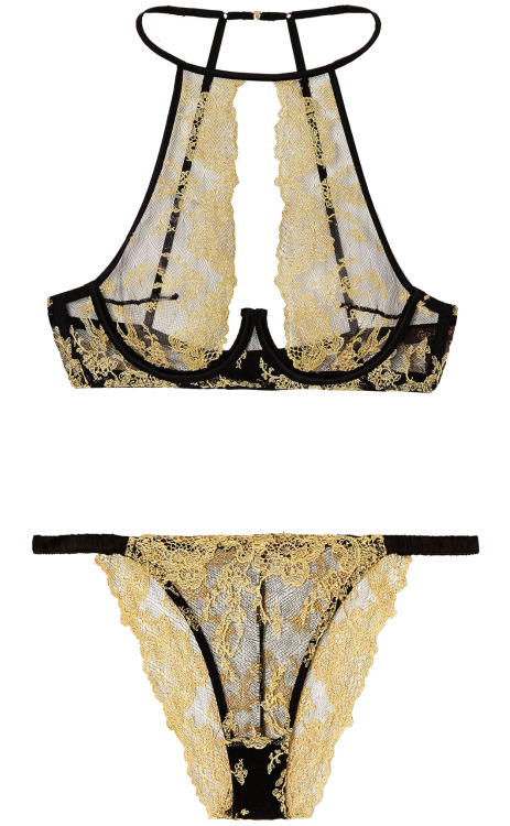 martysimone:Coco de Mer | Olympia • in silk + gold embroidery