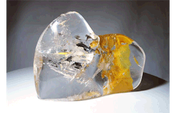 crystalarium:  Polished Quartz with Iron Crystal from Brazil 踈.00  Qz