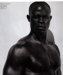 stannisbaratheon:  Djimon Hounsou for Calvin Klein, March 2007.