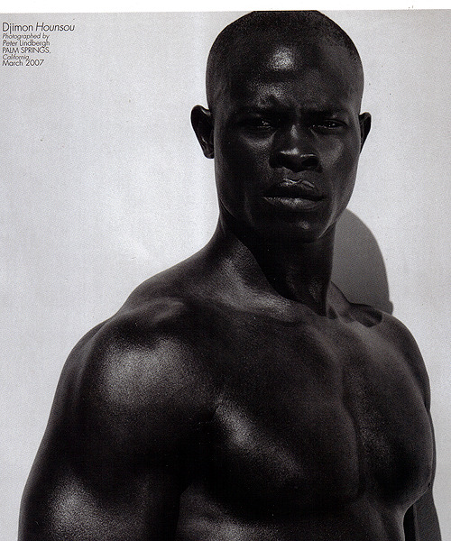 stannisbaratheon:  Djimon Hounsou for Calvin Klein, March 2007.   Apparently he recently split with his wife, Kimora Lee Simmons, and is now single…… any takers? 