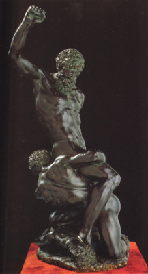 artist-michelangelo: Samson and Two Philistines, 1540, Michelangelo