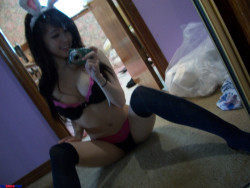 asianfacination:  some bunny girl for a lazy Sunday