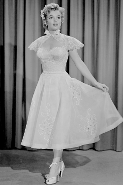 missmonroes:  Marilyn Monroe in a costume test for We’re Not