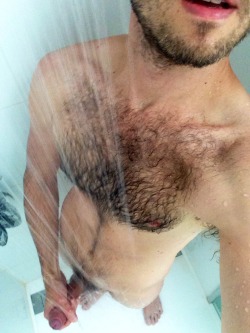 gob-smack:  Jerking off in the shower like I were 15 again. Sorry