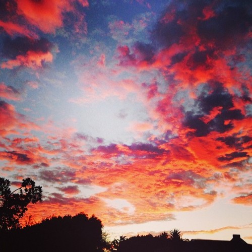<p>Tonight’s amazing sunset #capetown #sunset</p>