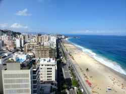 aerialandlandscapes:  City meets the ocean in Rio de Janeiro,