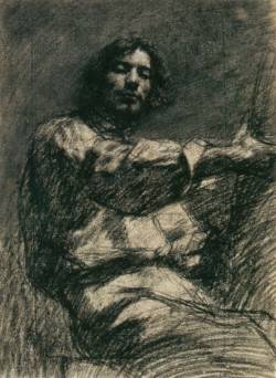 Gustave Courbet (French, 1839-1877), Seated Young Man, 1847.
