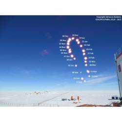 Antarctic Analemma #antarctic #antarctica #analemma #concordiastation