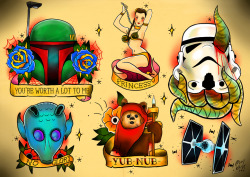 philwallart:  philwallart:  A bunch of the Movie related tattoo