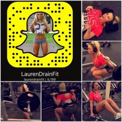 Follow me on SnapChat to see today’s Leg Workout: LaurenDrainFit