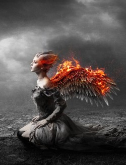 poeticsir:  She soared so high Like Icarus she had to fly Chasing