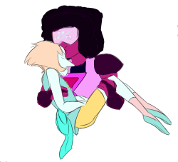 doodlebugarts:  Concerned Garnet carrying wounded Pearl is my