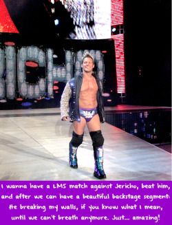 wwewrestlingsexconfessions:  I wanna have a LMS match against
