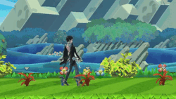 captainberserk:  Bayonetta’s grass pulling animation in smash