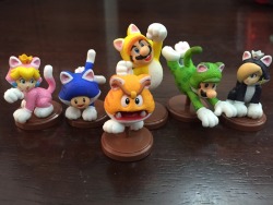 nintendotweet:  Some Super Mario 3D World toys that came inside