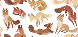 commanderspock:  saracastically  tiled transparent fox background,