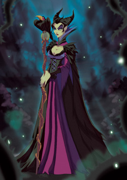 tovio-rogers:  commission of disney’s maleficent. really fun