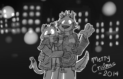tropicalsleet:  From Akron, Ohio, Sasha and I wish y’all a Merry Christmas and a Happy New Year! 