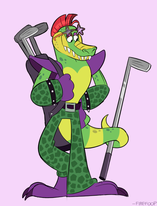 fire-foop:Gator golfer!(Based off of Scott’s newest post about