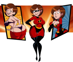 grimphantom2: Commission: Elastigirl, Ready to Fight Crime by