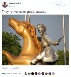 vivaladivatracy: blackness-by-your-side: lmao! True This statue