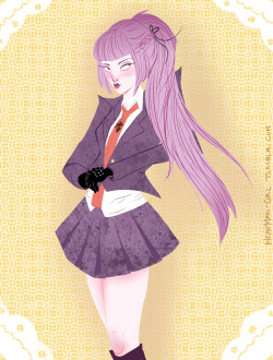 headmans-girl:  an anon requested Kirigiri with a ponytail awhile