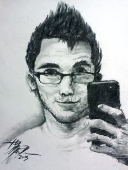 darkersounds:  I drewed Mark again! ^^ <3 Using my charcoal