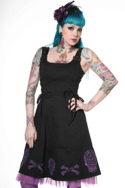 gothfashion:  Living Dead Souls Candy Skull Dress. Buy Here: