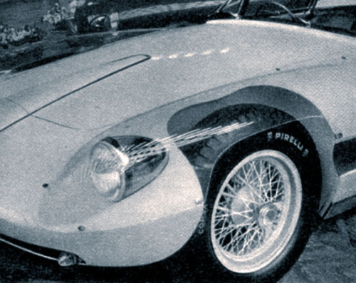 carsthatnevermadeit:  Alfa Romeo 6C 3000 CM Superflow I, 1956, by Pininfarina. A radical concept based on the Alfa Romeo 6C 3000 CM (Competizione Maggiorata) withÂ plexiglas front wings