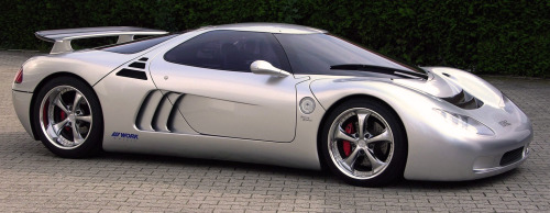 carsthatnevermadeit:  Lotec Sirius, 2000. A mid-engined supercar prototype with a twin-turbo Mercedes V12 engine which gave it a claimed top speed of 400kph