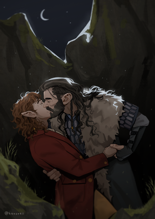 hansoeii:a hobbit and a king for @honeyed-bee