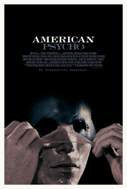 thepostermovement:  American Psycho by Silver Ferox Design
