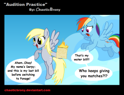 chaoticbrony:  Audition Practice by *ChaoticBrony  xD Oh Derpy~