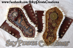skypiratecreations:  So these are our brand new bracers! They