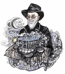 ofpaintedflowers:  Dear Sir Pratchett, I join my voice today