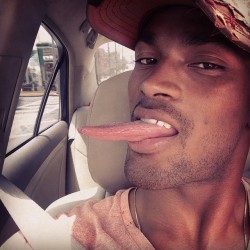 essfitcee:  Keith Carlos of ANTM Cycle 21. That tongue tho» 