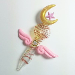 theboobsmilk:  prettypipesshoppe:  BABY PINK ANGELIC MOON PIPE