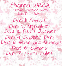 elsanna-week:  The day is here! Announcing the Elsanna Week July