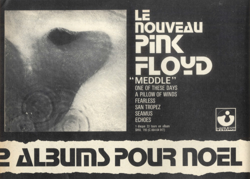 more-relics:  Albums for Christmas 1971. Pink Floyd Meddle.