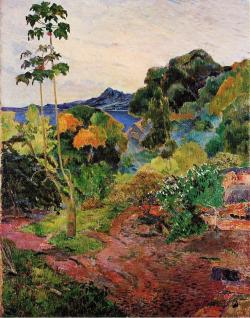oilpaintinggallery:  Tropical Vegetation - Paul Gauguin, oil