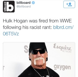 krxs10:  WWE Cuts Ties With Hulk Hogan After Racist Rant Caught