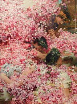 jugendstil:  The Roses of Heliogabalus (1888), Detail Sir Lawrence