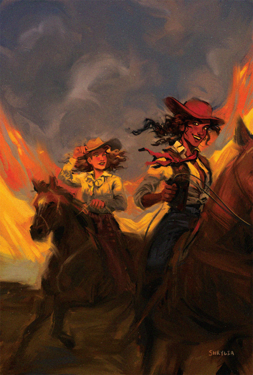 shrylia:My full illustration for @cowgirlsartbook, which has