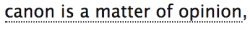 ao3tagoftheday: [Image Description: Tag reading “canon is a